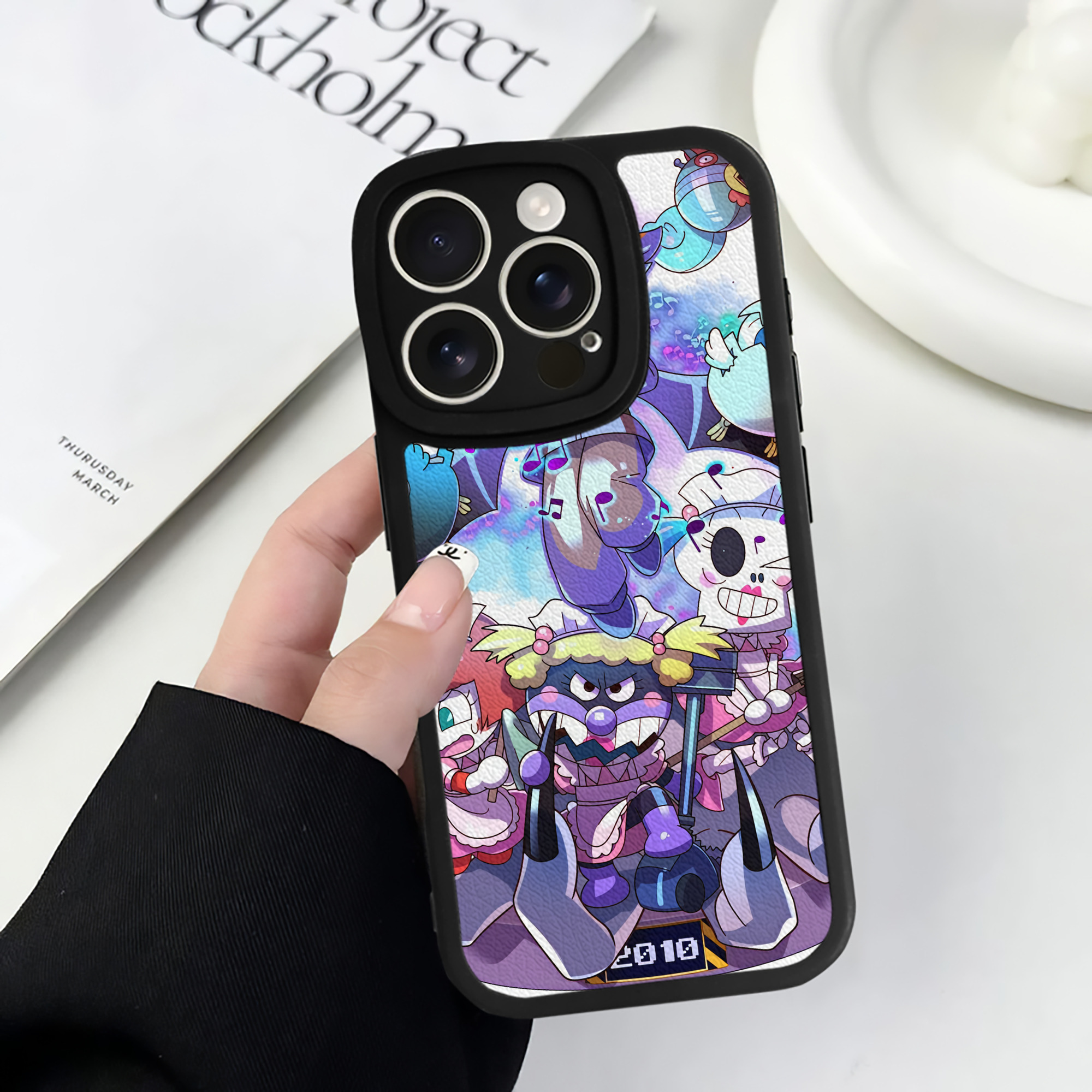 （画像用） アンパンマン Anpanman 【iPhone 16シリーズ対応】シリコンスマホケース（レザー調） 材質：シリコン
